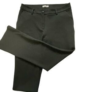 Kenneth Cole Womens Grey Soft Stretch Knit Office Casual Straight Leg Pant-Sz-14